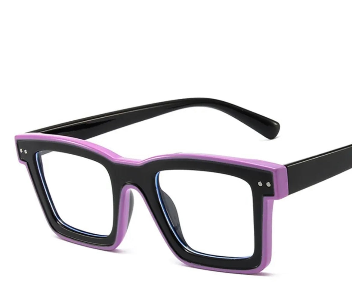 Square Double Color Glasses